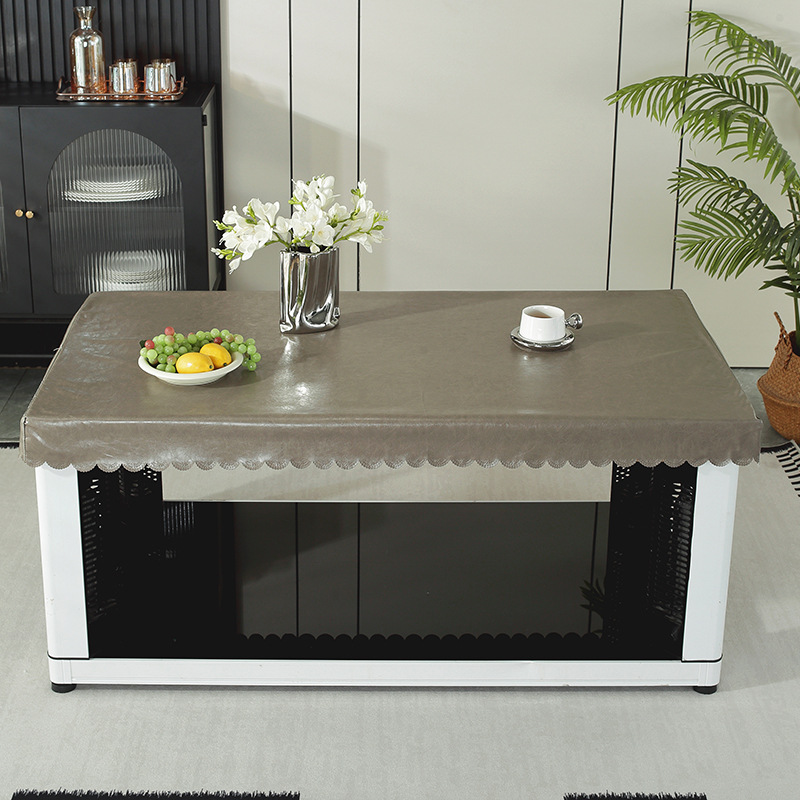 ✅桌面防水 烤火炉皮罩茶几电暖炉电烤炉桌布电火套罩长方形电炉