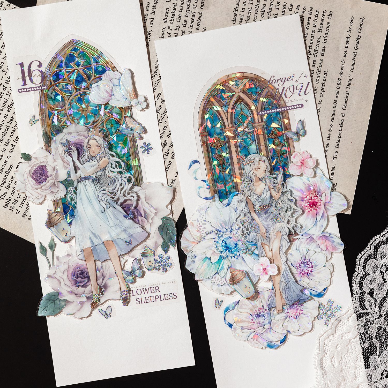 Mo Paquete de pegatinas para mascotas Moonlight Sonata serie láser tridimensional mano de oro cuenta DIY pegatinas decorativas 10 unidades 6 modelos