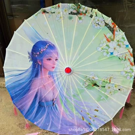 工艺伞;装饰伞;仿真花