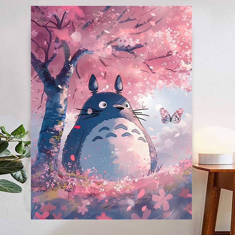 Hayao Miyazaki Totoro Background Cloth Ins Hanging Cloth Animation Hanging Painting Wall Internet Celebrity Bedside Tapestry Room Dormitory Wall Cloth Hayao Miyazaki Totoro Background Cloth Ins Hanging Cloth Animation Hanging Painting Wall Internet Celebrity Bedside Tapestry Room Dormitory Wall Cloth