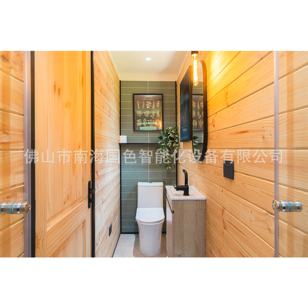 Casa de juntas móvil de villa integrada de acero ligero, casa de contenedores, casa de remolque, cápsula espacial, casa de familia, casa de sol