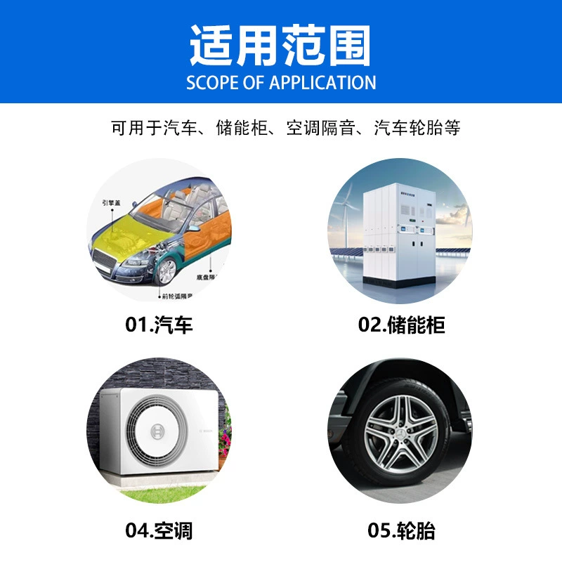 Factory stock car engine soundproof and heat-insulating cotton dampening noise reduction insulation board self-adhesive silent noise material