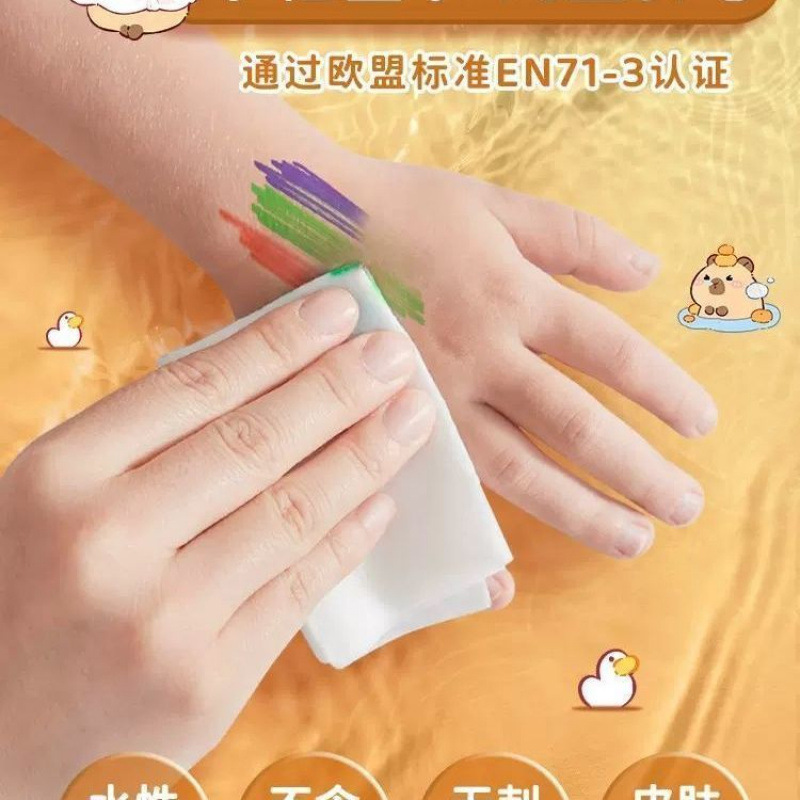 アクリルマーカー 子供用 環境に優しい 洗える水彩ペンセット 小学生アート専用|undefined