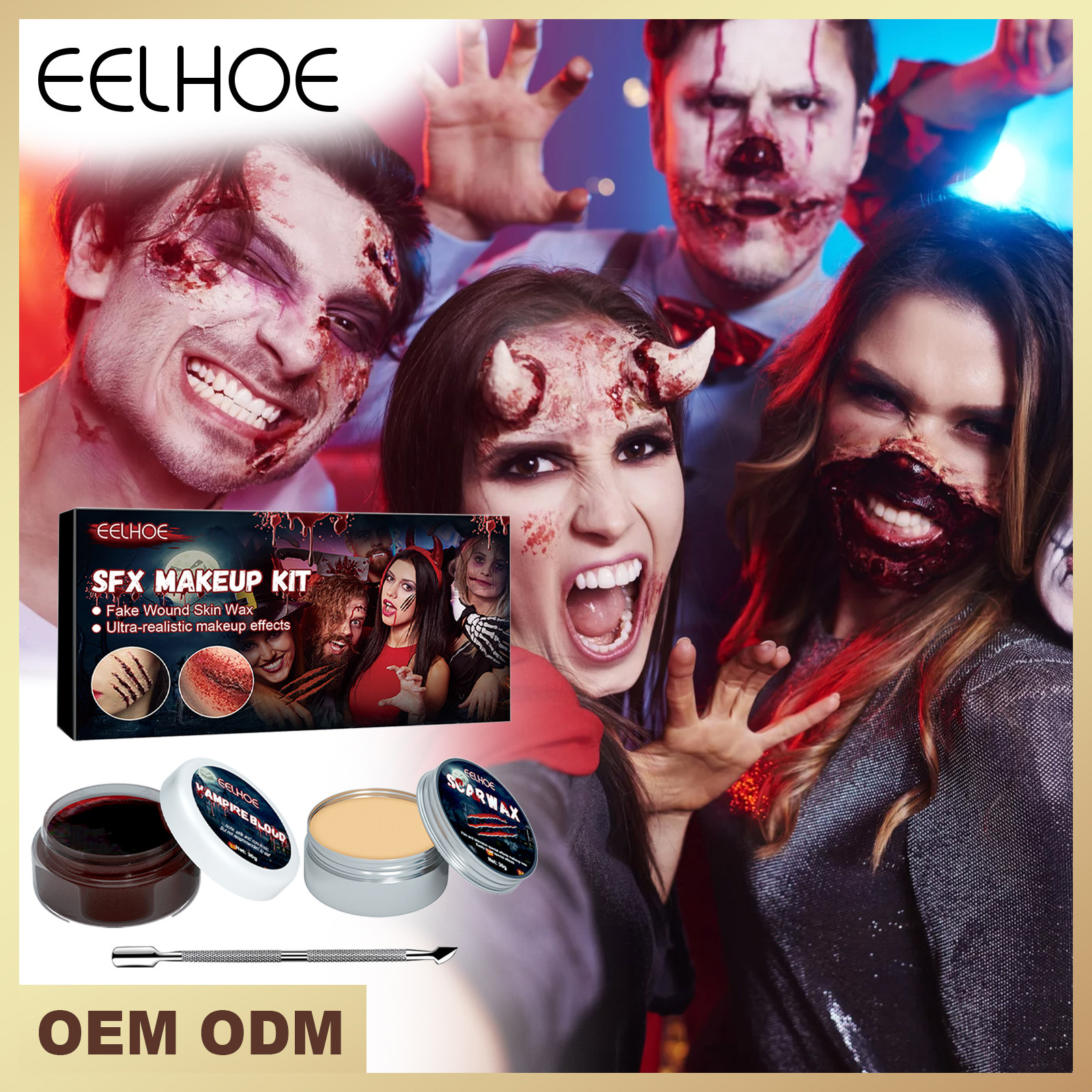 EELHOE Halloween Skin Wax Plasma Makeup Set Scar Makeup Horror…
