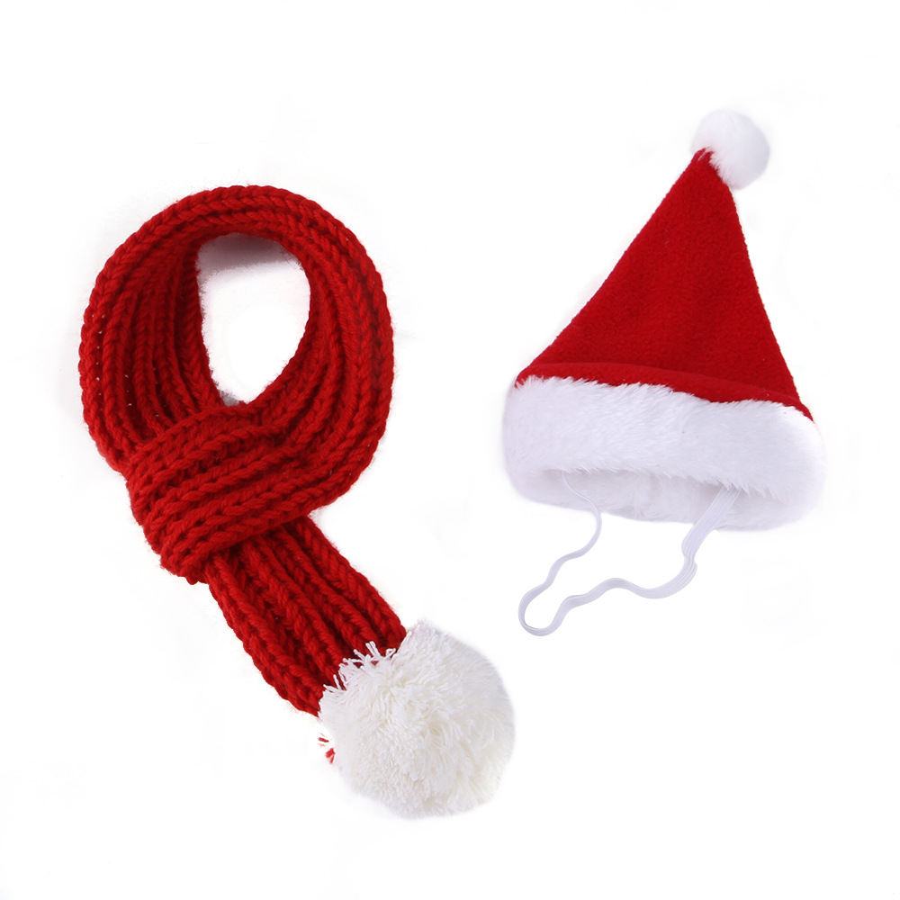 Pet Christmas Hat and Scarf