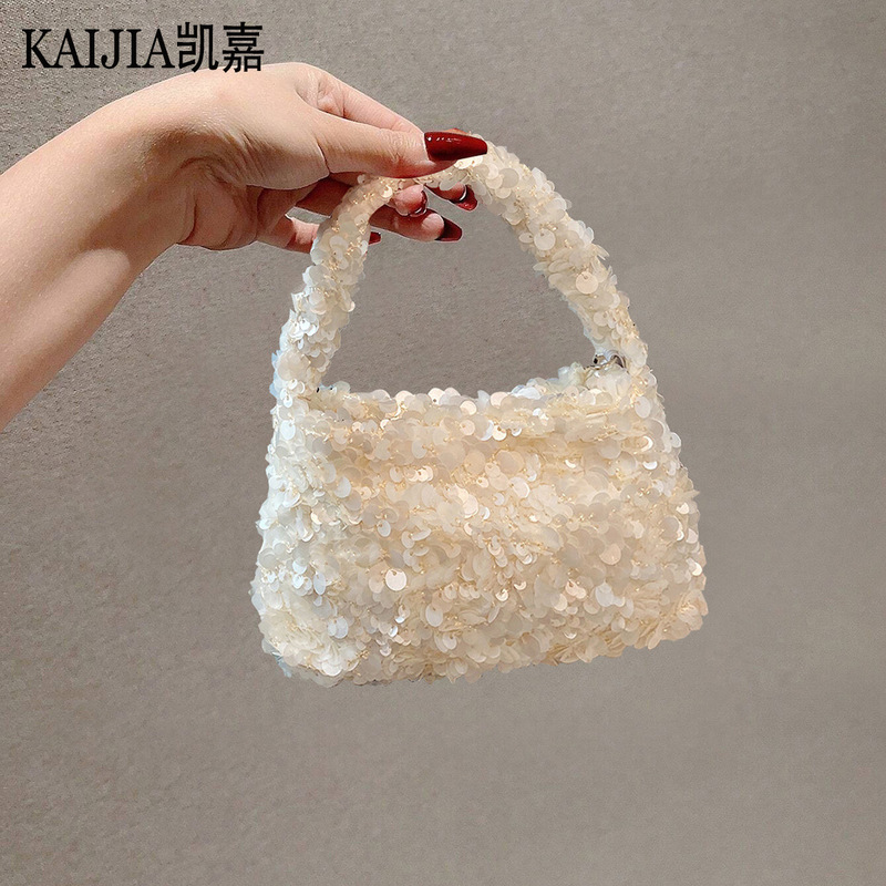 Cross-Border Bags Sequin Bags for Women Bulingbuling Shiny Handbags Women's Handbags High-End Evening Bags