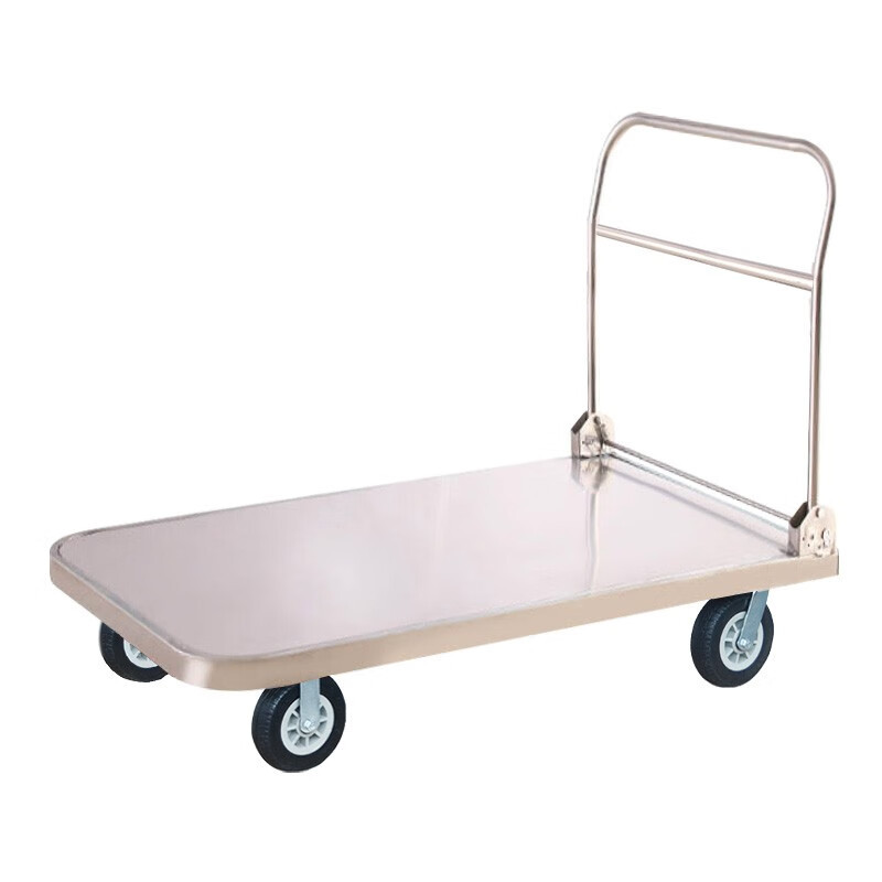 瀚盾 不锈钢平板车手推车 拖车折叠推货车运货搬运车小推车拉货车