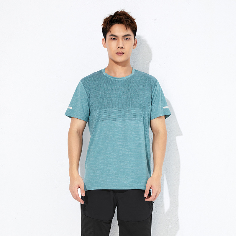 De secado rápido camiseta de los hombres 2022 verano nuevos deportes marca de moda de los hombres más tamaño camiseta fitness deportes cuello redondo superior de los hombres