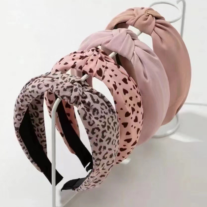 韓系時尚寬邊發箍發卡日韓交叉布藝頭箍外出百搭氣質發窟頭飾髮飾