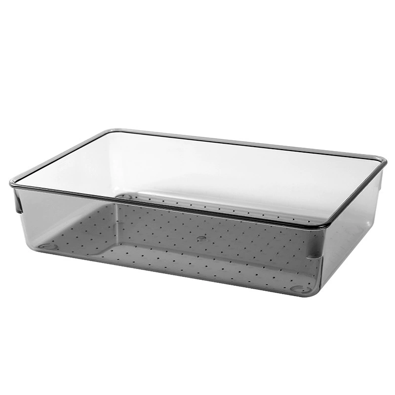 Drawer partition box, transparent PS plastic modular cosmetic storage, space-saving sizes