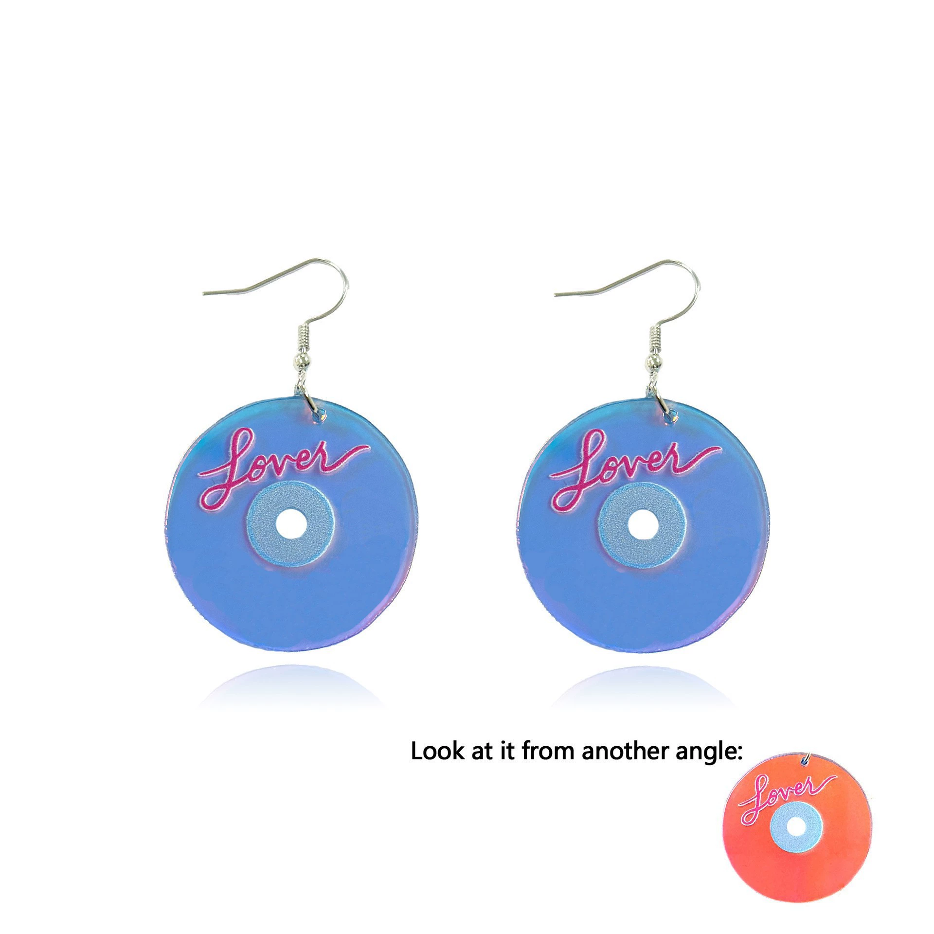 Европейские и американские трансграничные горячие продажи новых серег для виниловых пластинок Swifite Taylor с буквами 1989 красочные серьги с плесенью