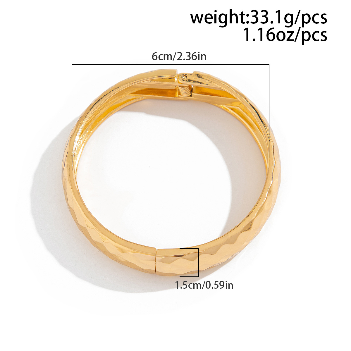 Solid Color Pattern Women's Gender Hip-Hop Solid Color Alloy Bangles Wholesale