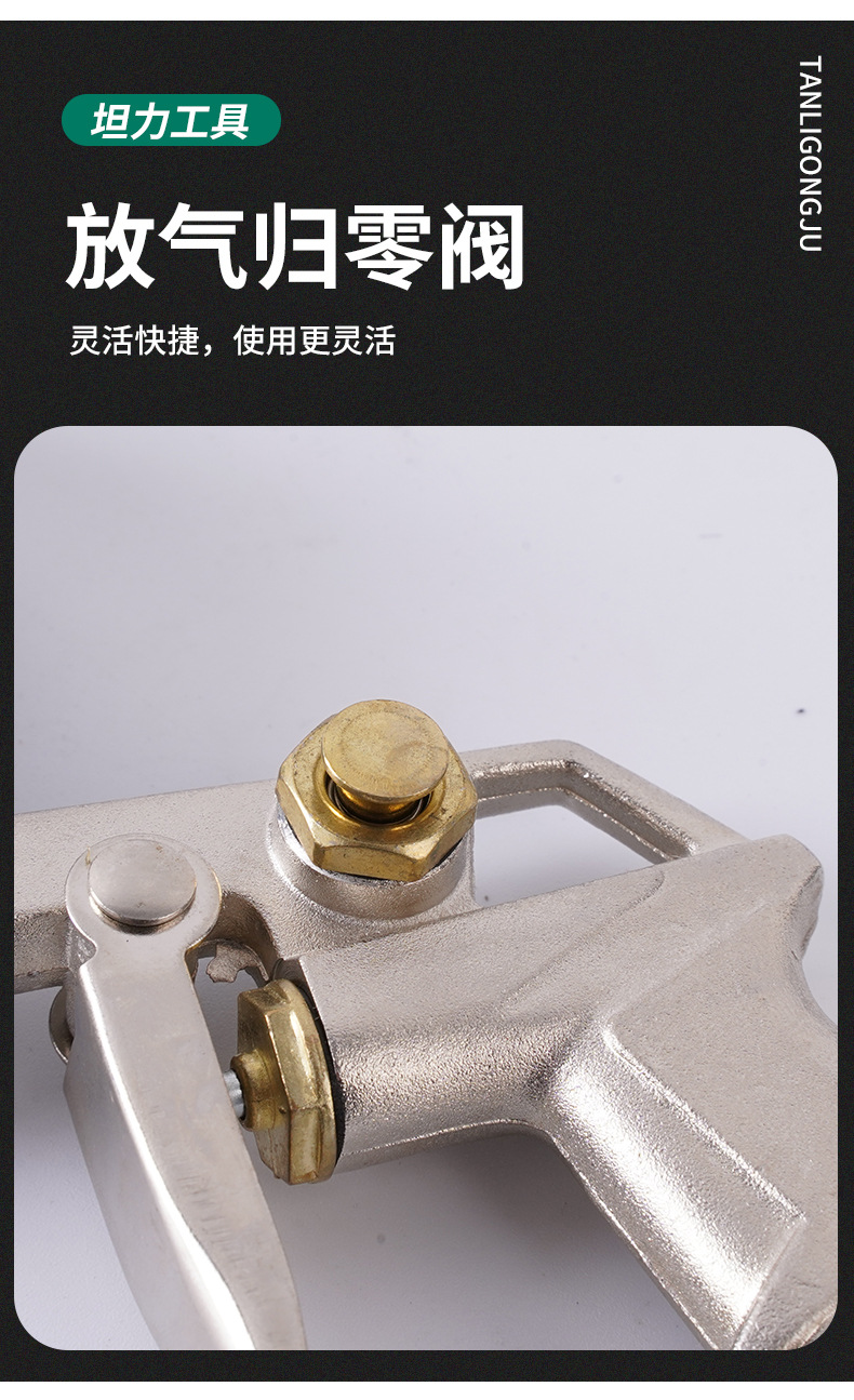 High-Precision Tire Pressure Gauge with Inflatable Air Measuring Head and Digital Display for Monitoring Car Tire Pressure