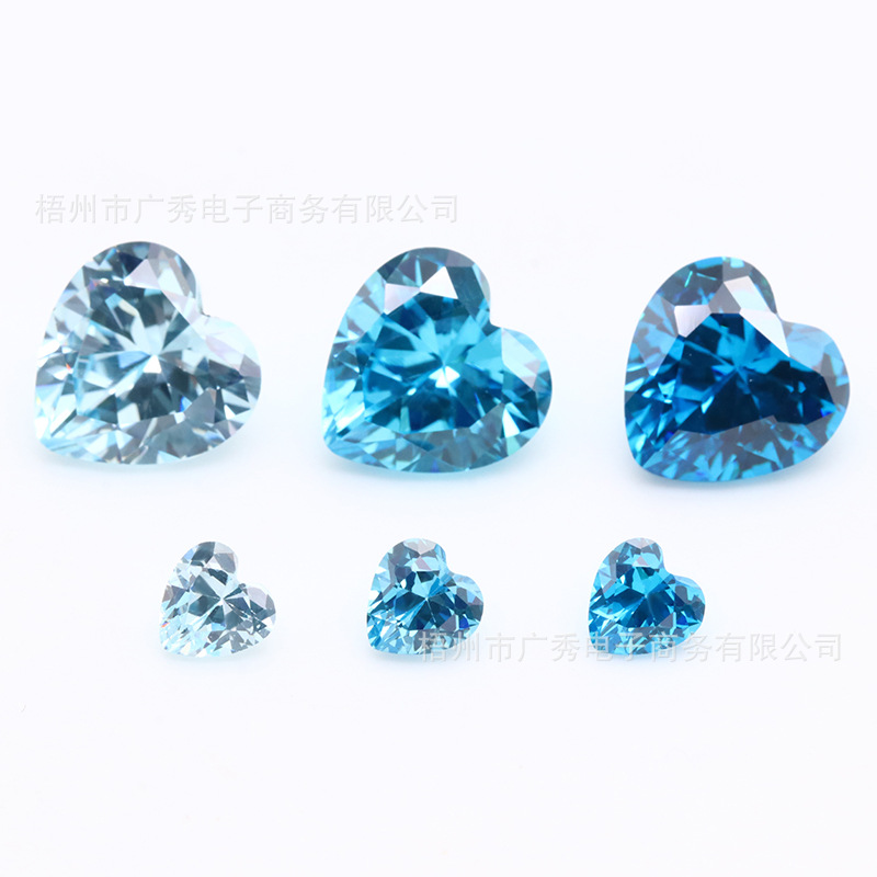 梧州人造宝石梯方冲色蓝锆石 仿海兰色可蜡镶CZ裸石贵色锆石批发-阿里巴巴