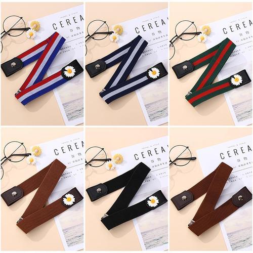 Lazy person invisible belt women adjustable waistband women student Korean style versatile denim jeans invisible ins minimalist elastic band