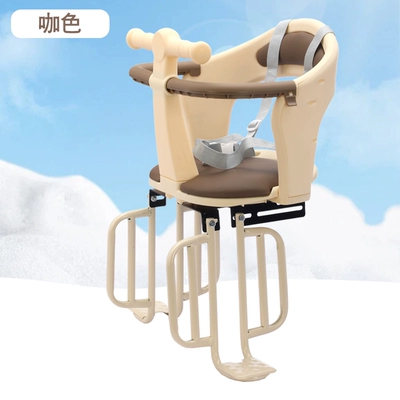 Motorcycle child seat Child Seat Rear-Mounted Universal - coffee-color-electric-vehicle-rear-seat-binder