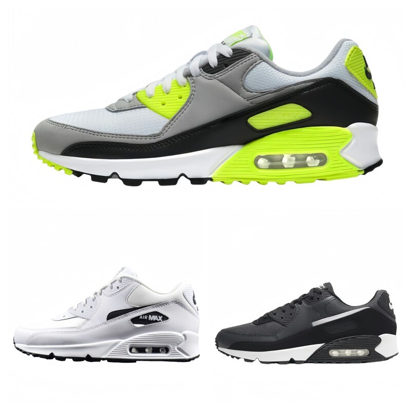 Putian Shoes Air Max90 Men's Running Shoes Breathable Retro Casual Versatile Unisex Lightweight Women's Sports Shoes