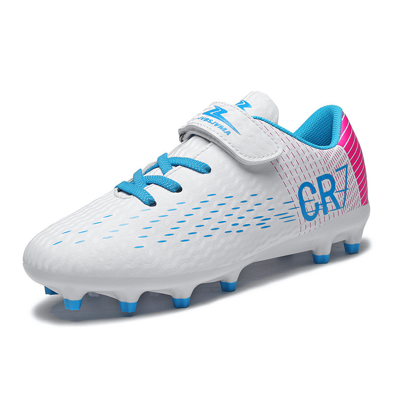 Cross-border factory low-top football shoes CR7 for men, women, children, teenagers, and students, with TF studs for artificial turf and AG long spikes Cross-border factory low-top football shoes CR7 for men, women, children, teenagers, and students, with TF studs for artificial turf and AG long spikes