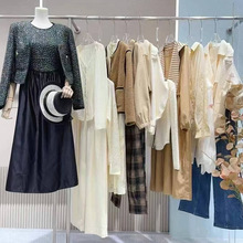 最新撤柜三彩25秋连衣裙裤上衣外套折扣批发女装石井清仓外贸尾单