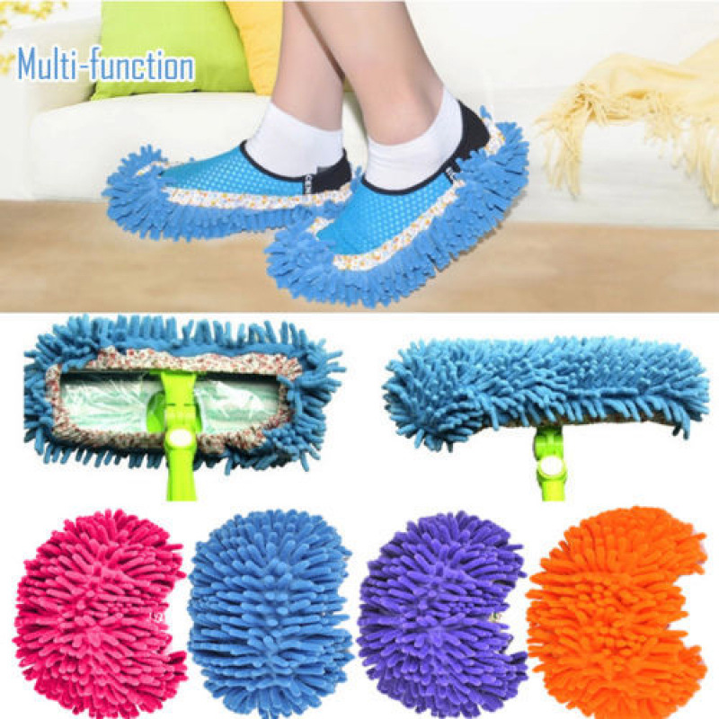 Lazy Shoe Covers, Chenille Floor Mopping Shoe Covers, Mop Head Covers, Multifunctional Cleaning Shoe Covers, Single Price