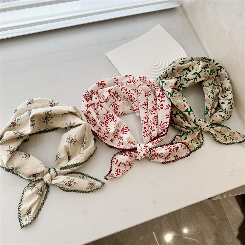 High-end Silk Scarf For Women Fresh Style Versatile Neck Wrap_voghion.com