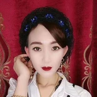 New Flower Lace Breathable Gauze Turban Hair Cap to Cover Gray Hair, Stylish Hair Accessory for Mothers