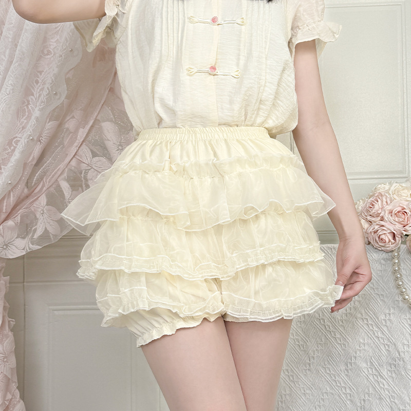 Lolita南瓜裤裙撑jk狗短暴力日常撑夏多层蛋糕蓬蓬裙防走光打底裤|undefined