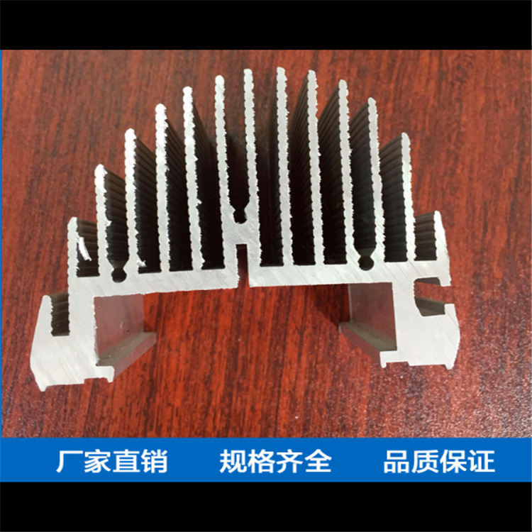 【佛山昱铝铝业】厂家定大截面多齿带螺纹孔梳子型散热器铝材