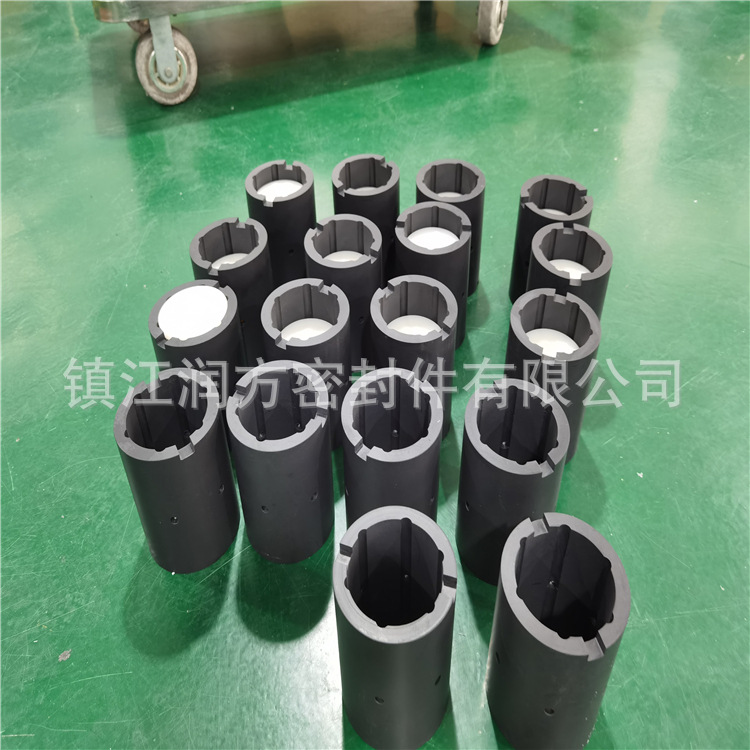 聚四氟乙烯PTFE碳纤维管 承接 钻孔 车内槽 内孔 铣槽