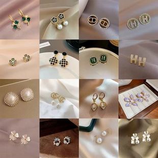 Authentic earrings wholesale new 925 temperament net red silver pin earrings wholesale design earrings goods genuine goods