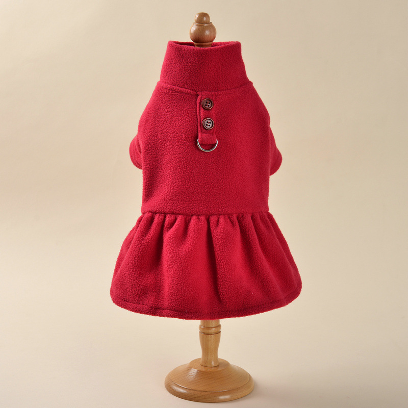 2023 nueva ropa para mascotas falda de comercio exterior cálido y cómodo ropa para perros en casa lindo gato