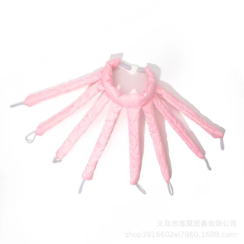 Amazon rizador de pelo perezoso de ocho garras banda de pelo diadema dormir rizador de pelo sin calor banda de pelo de calamar rizador de esponja