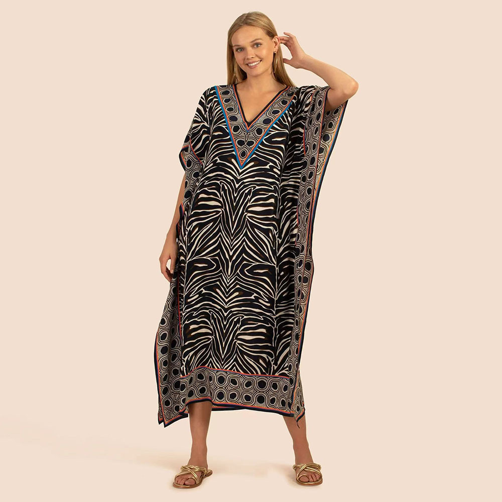 Transfronteriza amazon nueva playa impresa blusa europea y americana traje bikini ropa de protección solar traje de baño blusa Z513