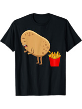 O 35891 Fun French Fries T-shirt Ȥζ����T�� ŷ���羳
