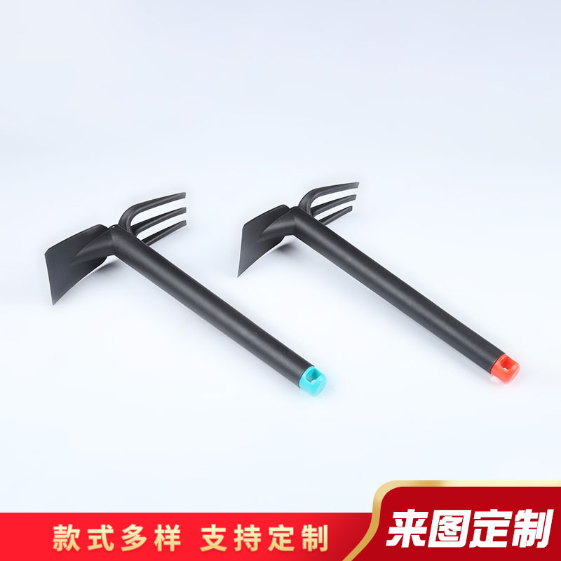 厂家供应塑料园林除草用锄头 耙子锄头两用庭院工具