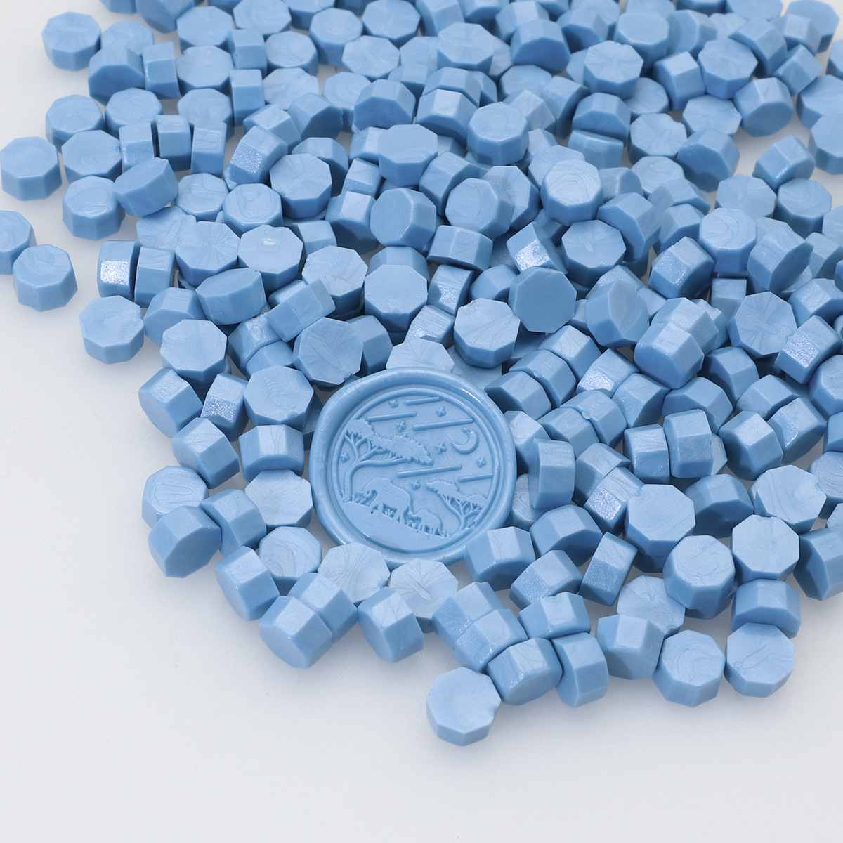 Perlas de cera de sellado octogonales Oucai, 500g, 131 colores, perlas de sellado de cera a granel, colores mixtos, baratas, perladas, una libra.