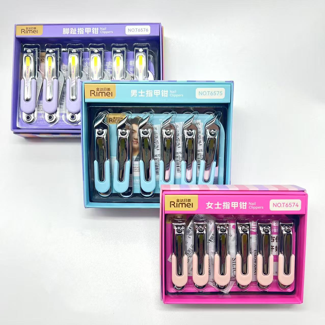 Kinda Rimi T6574/6575/6576 Boxed Flat Nail Scissors Oblique Nail Clippers Combination Nail Clippers