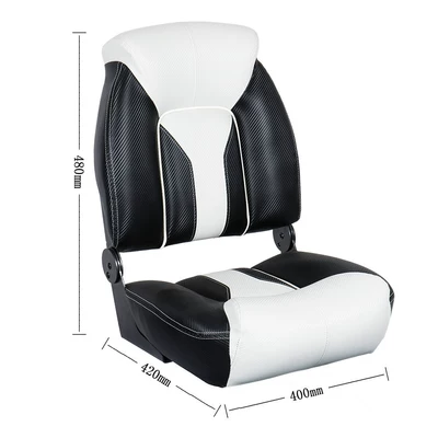 Marine soft-padded seats, outdoor yacht fishing chairs, passenger seats, speedboat, RV, and boat folding seats (Avtomobil ehtiyat hissələri) - black-and-white