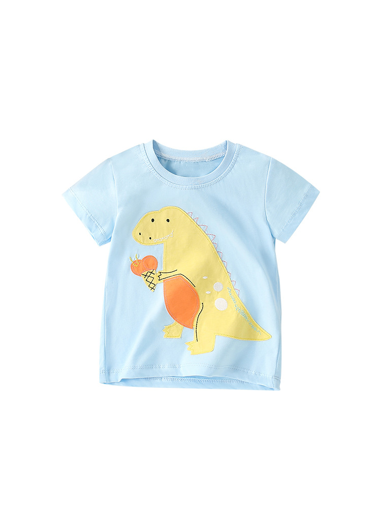 Malwee niños de manga corta verano nuevo estilo europeo y americano camiseta de cuello redondo casual para niños guapo chaqueta casual para niños
