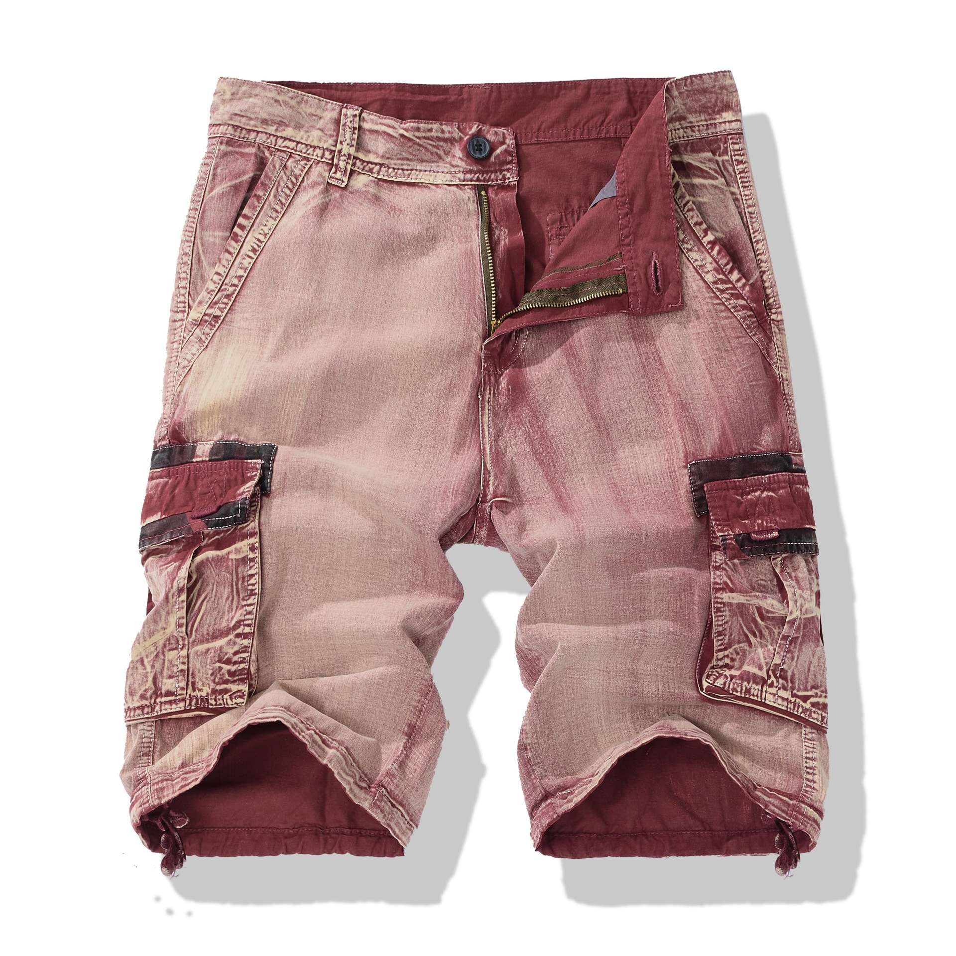 [Cross-border] Men's plus-size, loose-fitting, lightweight, breathable, quick-drying work pants/shorts for summer, perfect for beachwear.