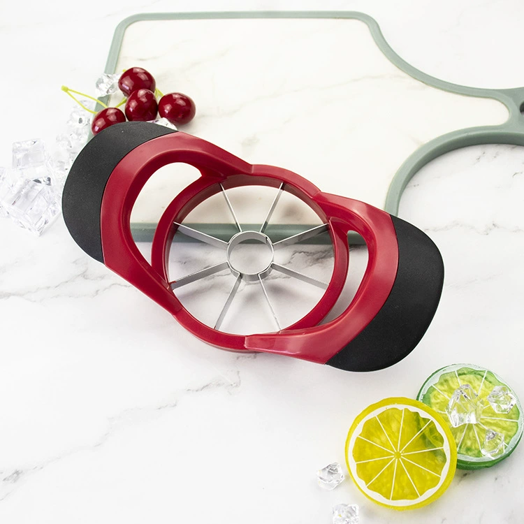 Apple, plastic red handle stainless steel