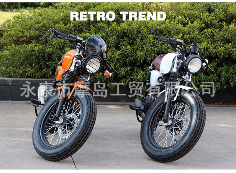 American CG Retro Motorcycle Street Car Prince Car Saddle Gasoline Motorcycle Two-wheeled Motorcycle