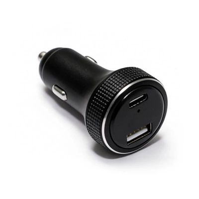 Aluminum Alloy Car Charger 48W Fast Charging Metal Car Charger Dual-Port Car Charger with Two Ports and Car-Mounted Anti-Loss Device (Siqaret yandırıcısı) - ap800-smart-anti-loss-gps-tracker-cigarette-lighter-black