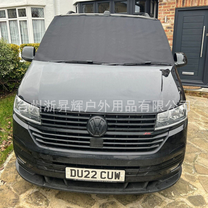 In stock VW T6 RV windshield cover thickened 600D Oxford cloth RV frost cover sunshade