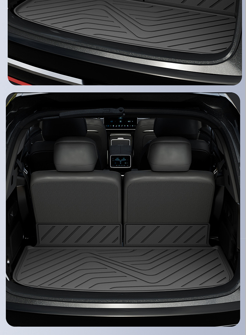 Suitable for Ledao L60 L80 L90 Special Vehicles, All-Weather Tpe Car Trunk Mat and Tailgate Accessories