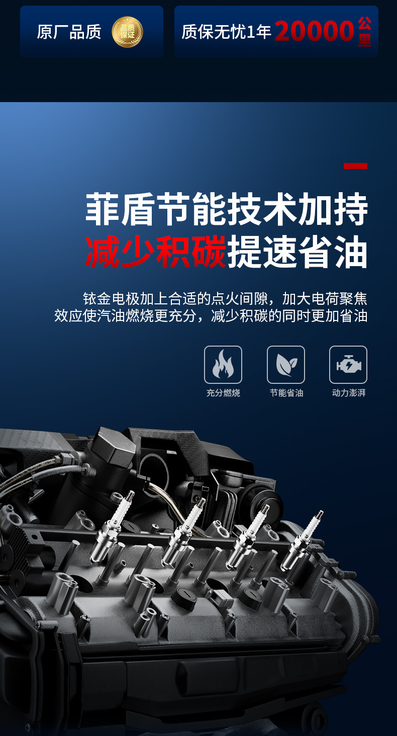 Feishun is compatible with Honda's dual-iridium spark plugs for models such as the Civic, Accord, CR-V, Fit, UR-V, Avancier, XR-V, and Lengpai