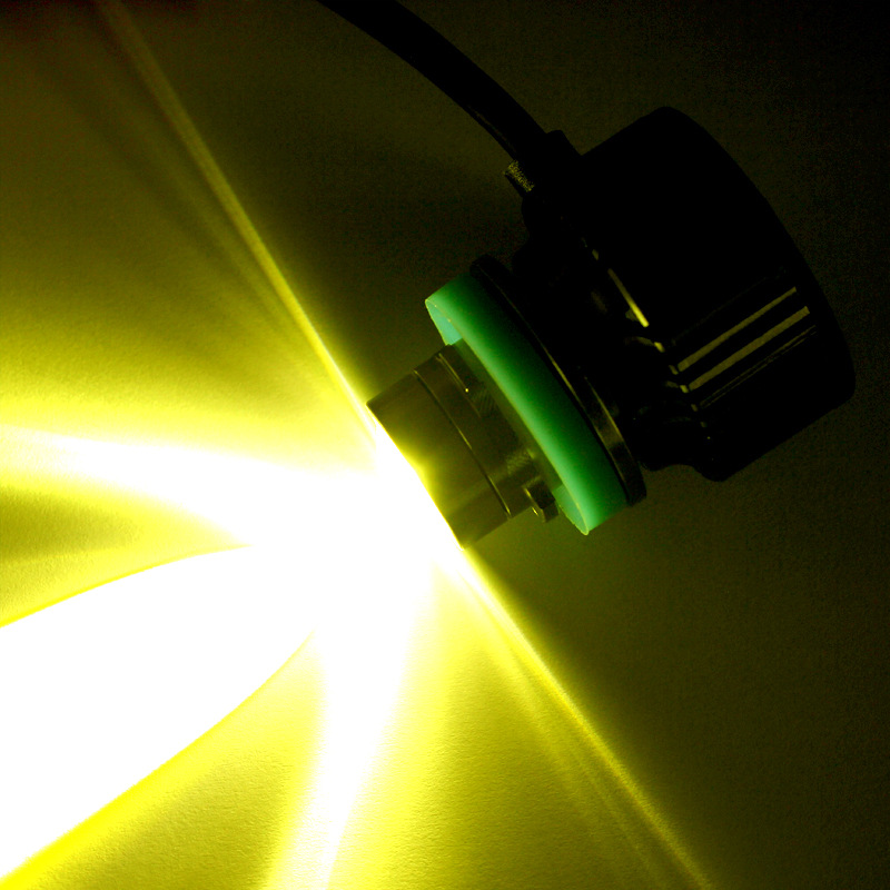 Coche LED láser niebla luz resaltar condensador lente H7 H8/H11 9005/9006 unidad incorporada de doble color de luz