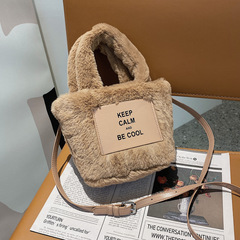 Autumn/Winter Plush Bags for Women 2022 New Trendy Fashion Shoulder Handbag Small Tote Bag with Ins Style Single Shoulder Crossbody Small Square Bag