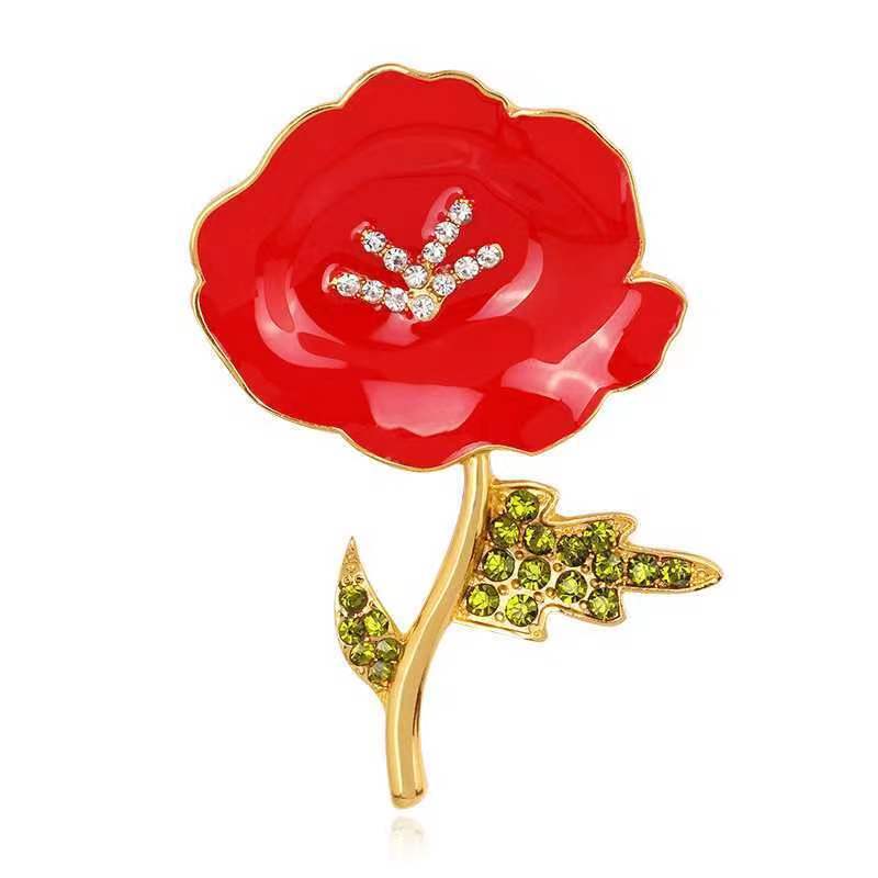 Ethnic Style Flower Alloy Stoving Varnish Diamond Women's Corsage display picture 3