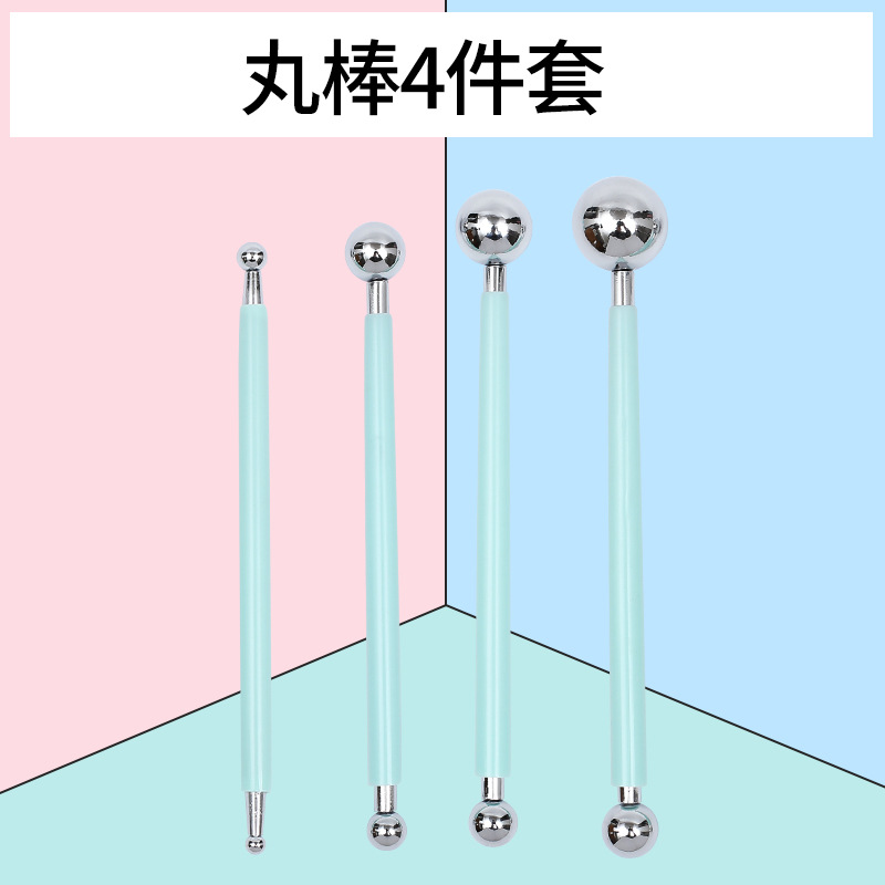 Un conjunto de palos de píldora verde claro